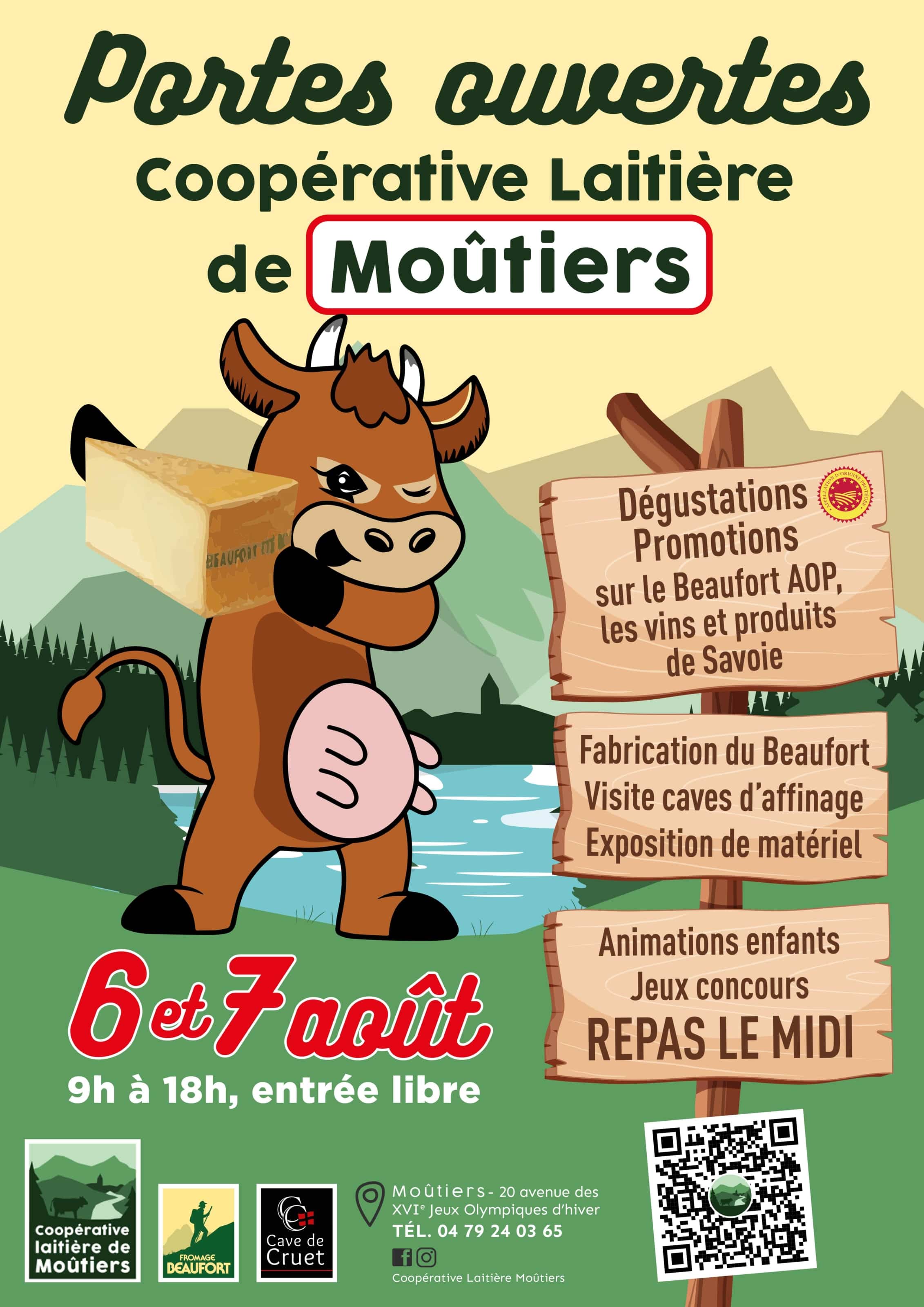 Portes ouvertes 6 et 7 Août 2024 Coopérative Laitière de Moûtiers
