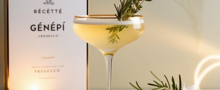 Recette - Cocktail de génépi et prosecco